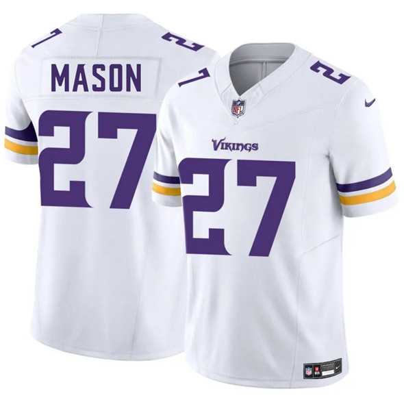 Men & Women & Youth Minnesota Vikings #27 Jordan Mason White 2025 F.U.S.E. Vapor Untouchable Limited Stitched Jersey